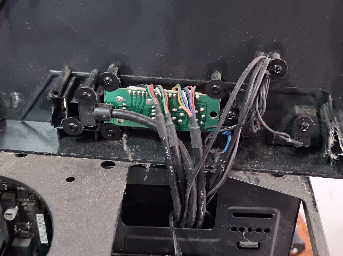 Reconexión del cableado del panel frontal