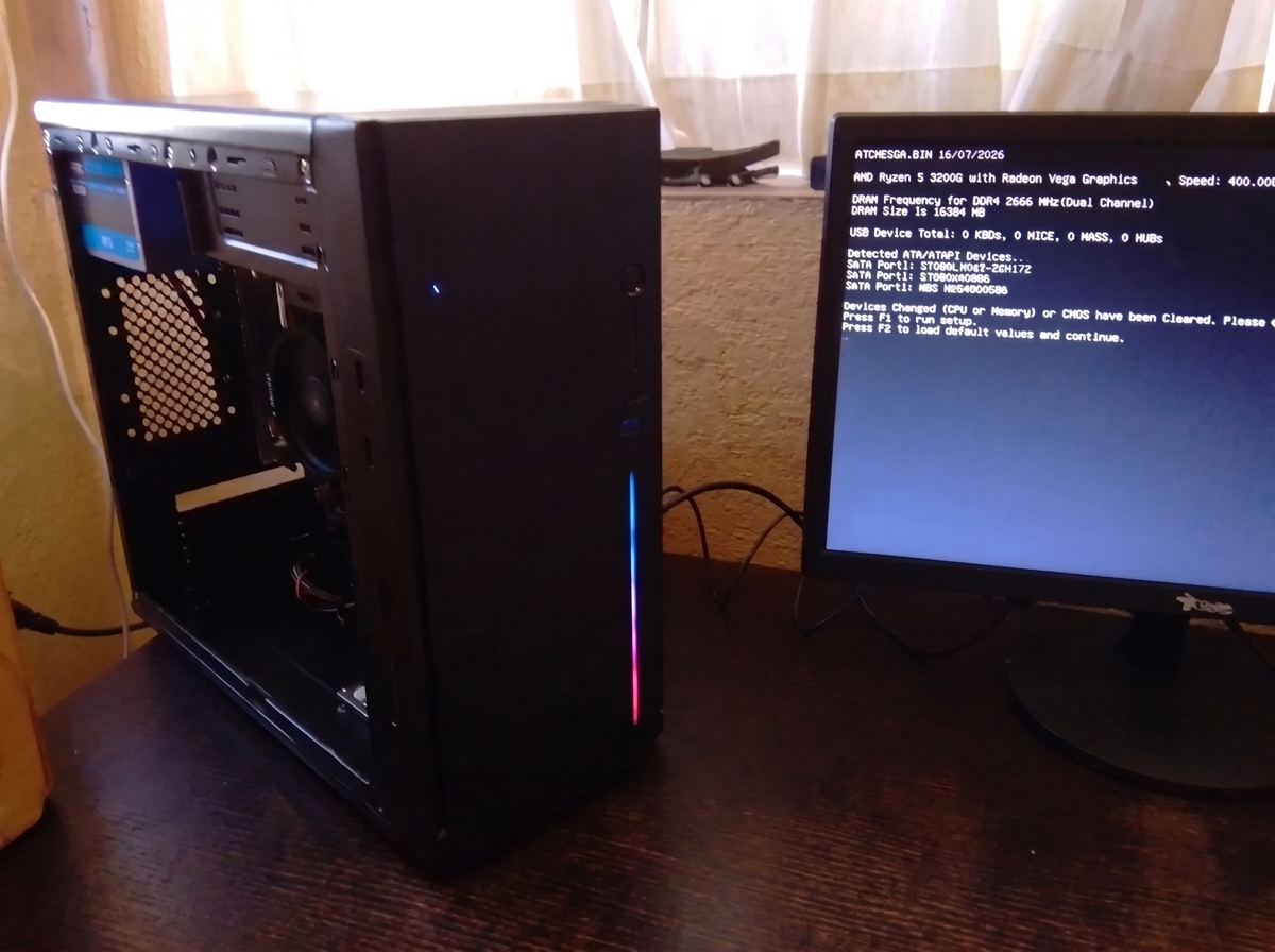 Pantalla POST tras el mantenimiento